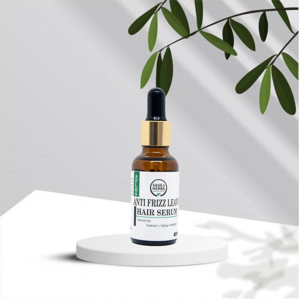 Anti Frizz Hair Serum – Smooth, Sleek & Flyaway-Free Hair by Sage & Herbs
