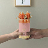 Peach Bloom Heirloom – Handcrafted Floral Jar Candle