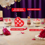Mini Romance Candle Hamper – Valentine’s Day Candle, Heart Soap & Gift Box Set