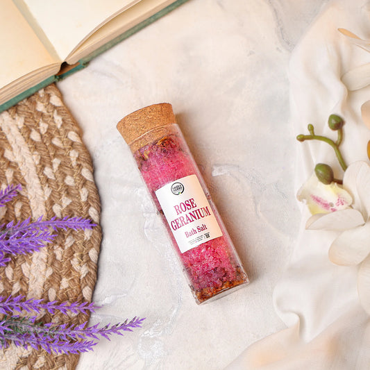 Rose Geranium Bath Salt – Aromatic & Relaxing Spa-Style Soak 300g – view 2