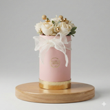 Blush Rose Heirloom – Handcrafted Floral Jar Candle