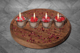 Mini Glass Vase Valentines Candle by Sage & Herbs