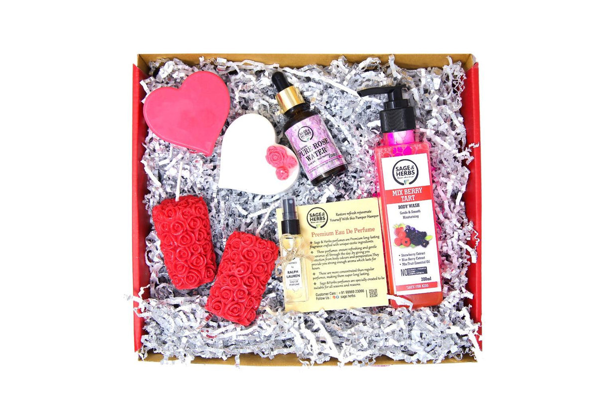 Heartfelt Bloom Gift Box – Floral & Fruit-Infused Natural Skincare Hamper – view 3