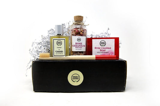 Floral Rituals Gift Box - Rose Calamine & Bath Salt Self-Care Hamper – view 2