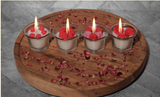 Mini Glass Vase Valentines Candle – view 2