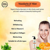 Mandarin & Mint Body Wash – Refreshing, Hydrating & Oil-Balancing Cleanser