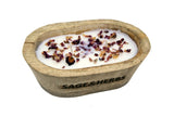 Aroma Woodbowl Candle (Oval)