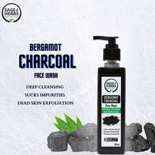 Bergamot Charcoal Face Wash – Deep Cleansing & Acne-Fighting – view 2