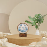 Beautiful Wax Baby Aroma Candle in Mango Wood Bowl - 3 Wick