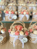 Pink Ivory Jute Basket by Sage & Herbs