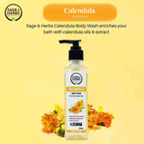 Natural Theme Bath Essential Calendula Body Wash – Gentle, Soothing & Hydrating Herbal Cleanser