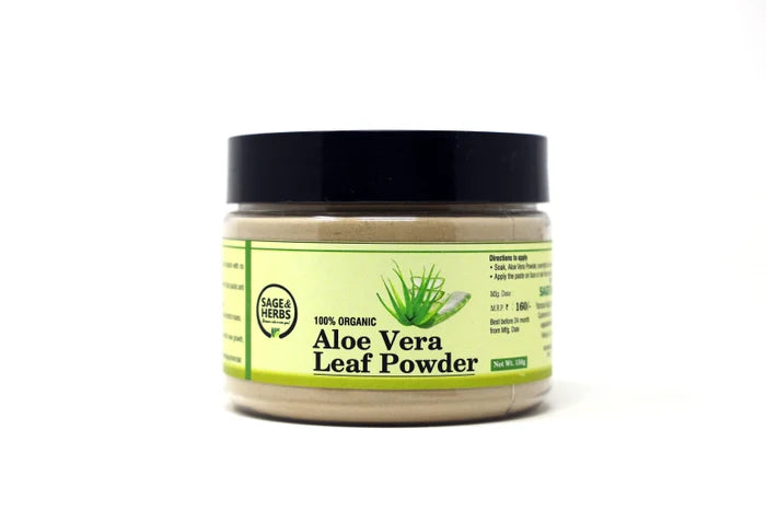 Organic Aloe Vera Leaf Powder - 100% Pure Aloe Powder for Skin & Hair 150g