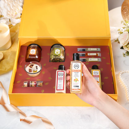 Grand Indulgence Hamper – Organic Honey, Skincare & Luxury Fragrance Gift Box – view 3