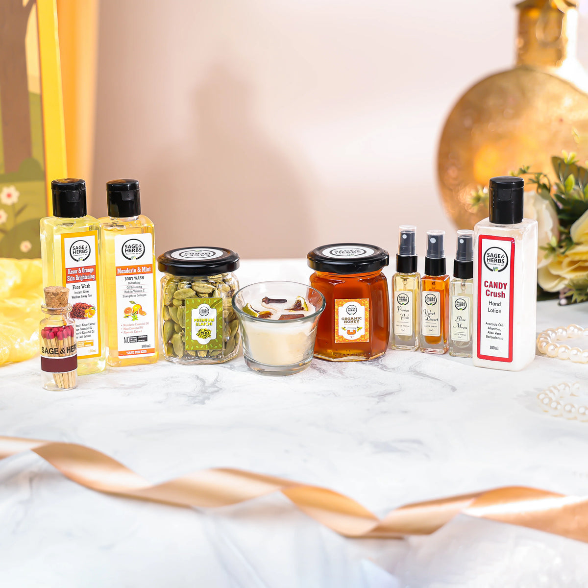 Grand Indulgence Hamper – Organic Honey, Skincare & Luxury Fragrance Gift Box – view 4
