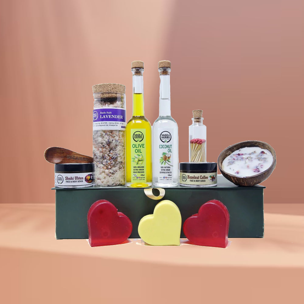 Heartful Indulgence Gift Box – Premium Natural Wellness & Handmade Soaps