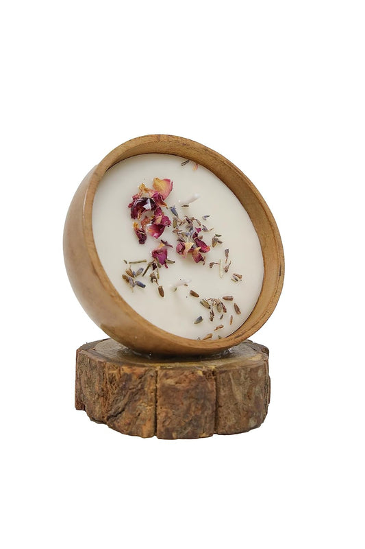 Rose Petal & Lavender Buds Aroma Candle 120g – view 2