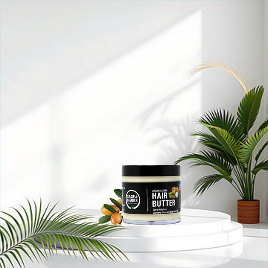 Argan and Shea Hair Butter – Deep Nourishing Hair Mask & Moisture Treatment by Sage & Herbs