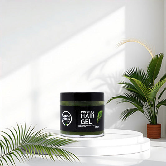 Rosemary Hair Gel – Nourishing Herbal Hair Styling Gel for Stronger Hair by Sage & Herbs
