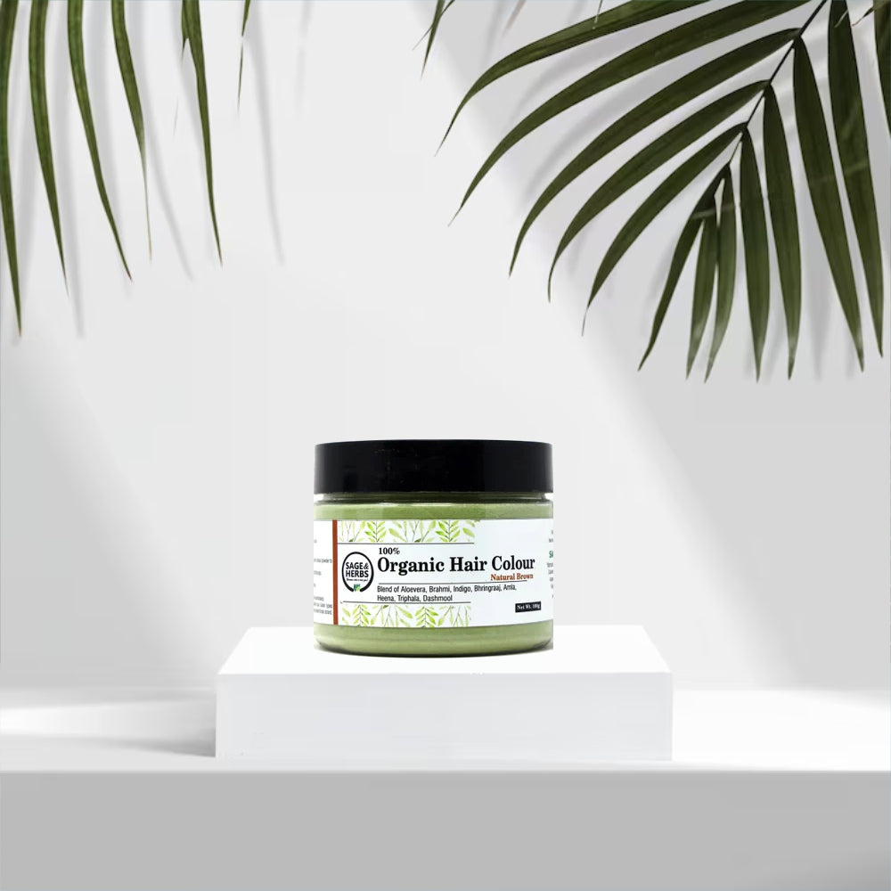 Organic Hair Colour Natural Brown – Herbal & Chemical-Free Hair Dye