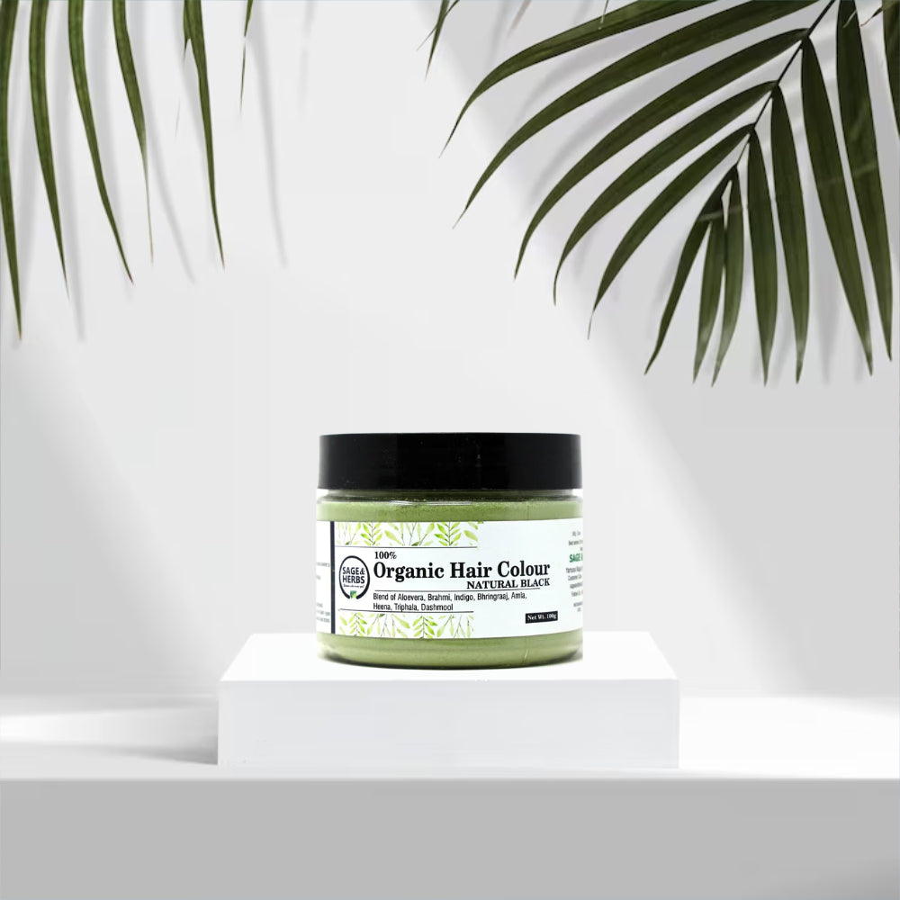 Organic Hair Colour Soft Black – Herbal, Chemical-Free Black Hair Dye