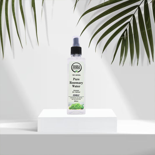 Pure Rosemary Water for Hair Growth – Herbal Scalp Mist & Hair Tonic by Sage & Herbs