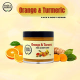 Orange & Turmeric Face & Body Scrub - Natural Exfoliating Glow Scrub
