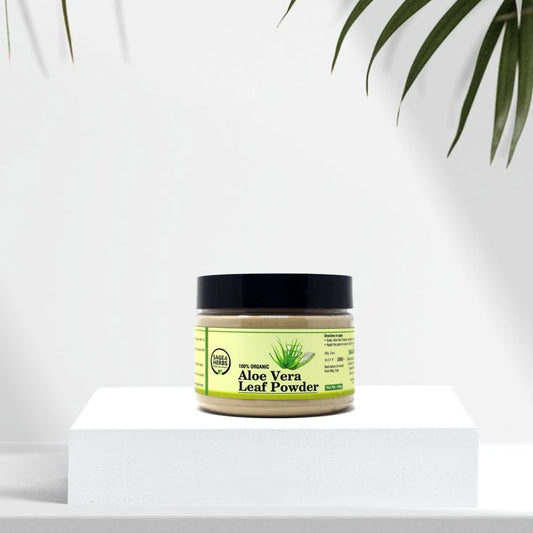 Organic Aloe Vera Leaf Powder - 100% Pure Aloe Powder for Skin & Hair 150g by Sage & Herbs