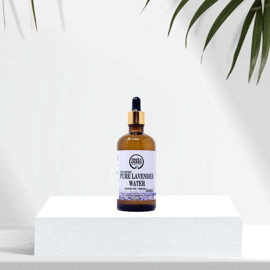 Pure Lavender Water - Natural Hydrating Floral Water & Toner by Sage & Herbs