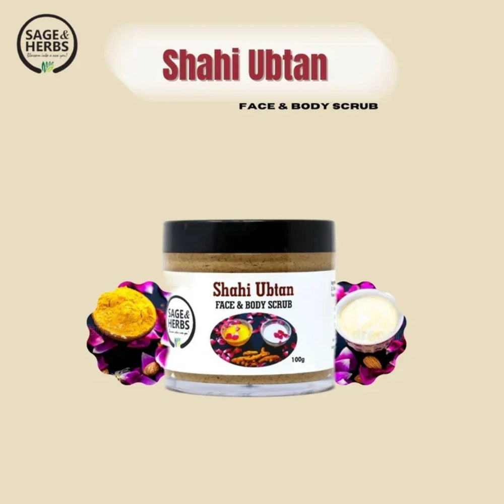 Shahi Ubtan Face & Body Scrub - Natural Ayurvedic Exfoliating Scrub – view 2