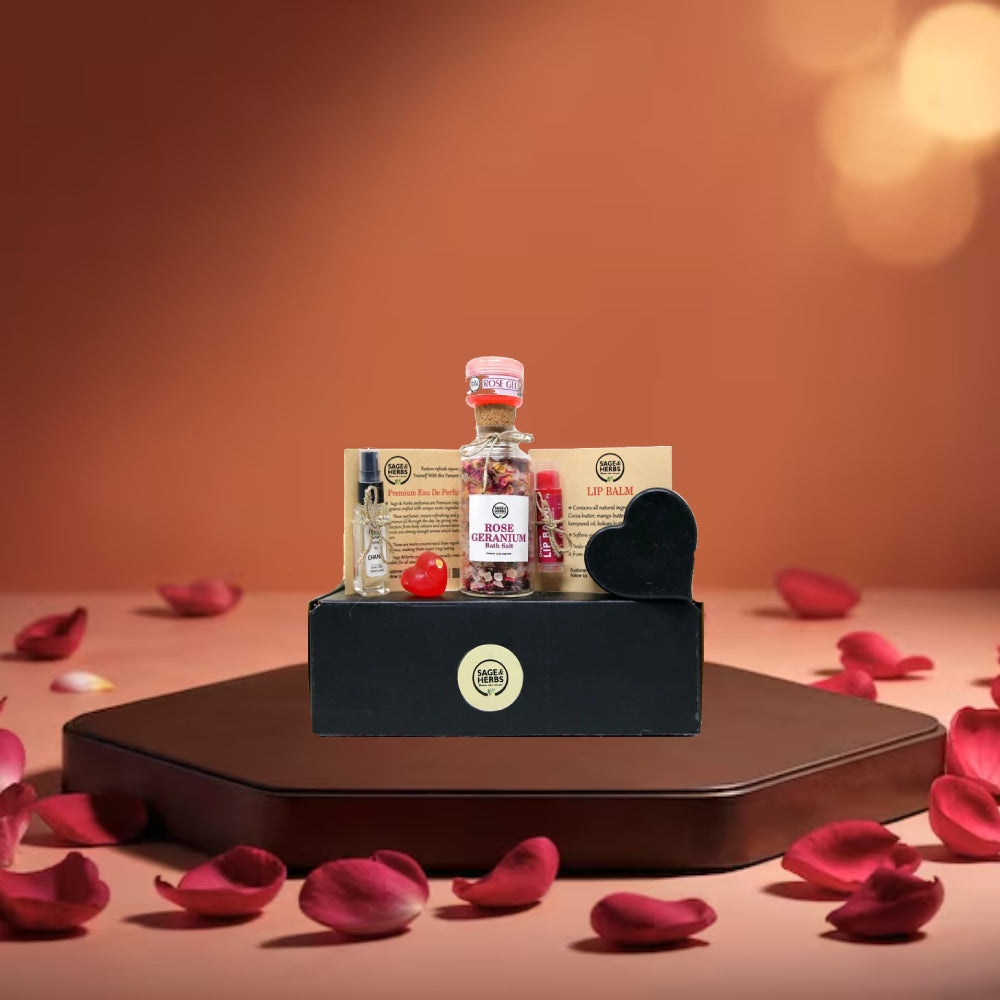 Rose & Charcoal Charm - Elegant Gift Set with Detox & Botanical Touch