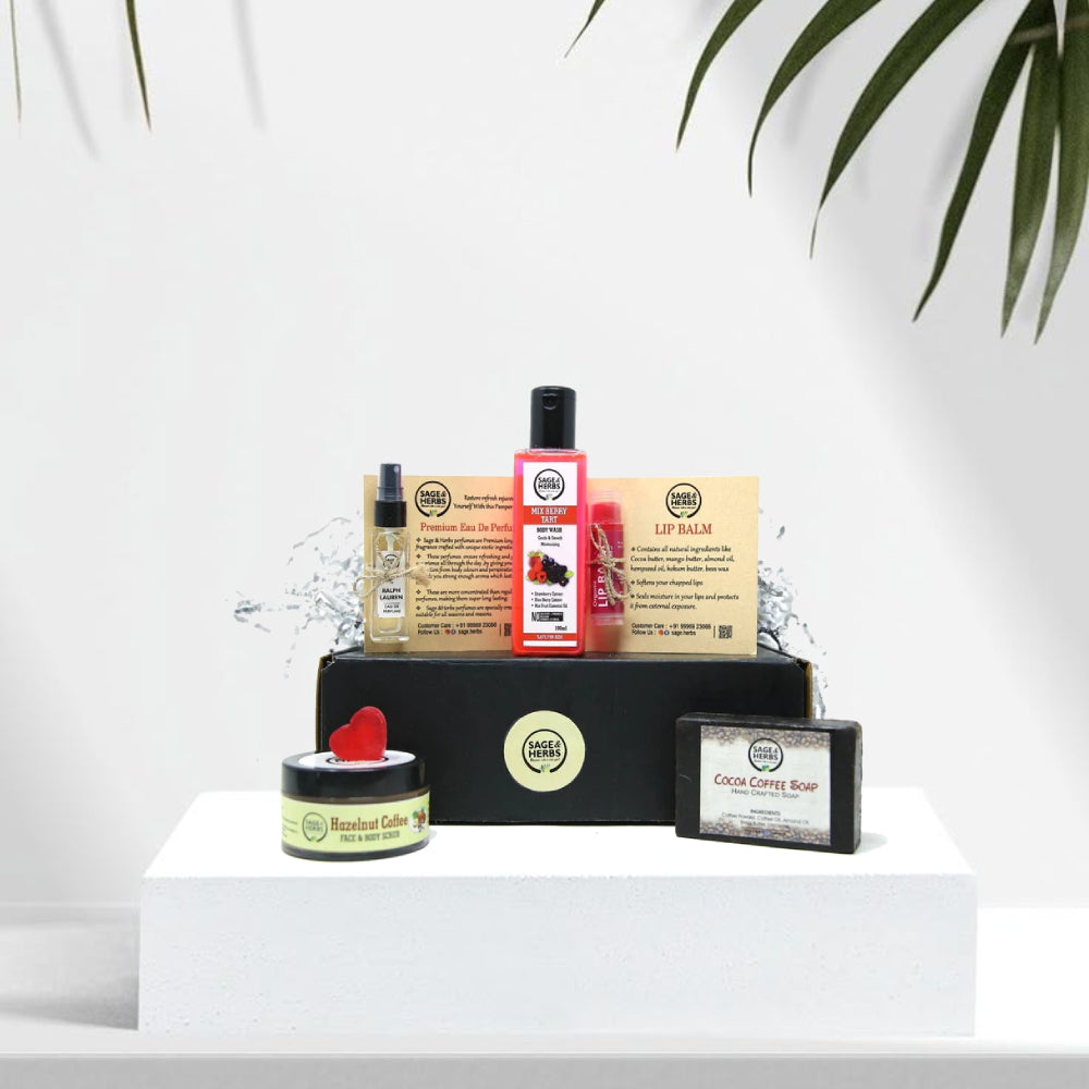 Glow & Go Wellness Kit - Complete Glow-Ready Gift Hamper by Sage & Herbs