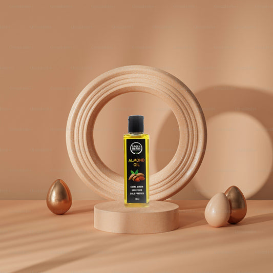Cold Pressed Almond Oil - Organic Skin & Hair Nourishing Oil