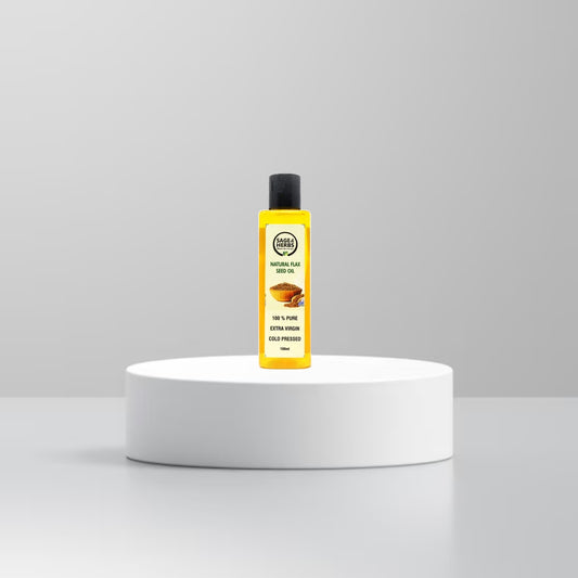 Cold Pressed Natural Flax Seed Oil - Omega-3 Rich Hair & Skin Oil by Sage & Herbs