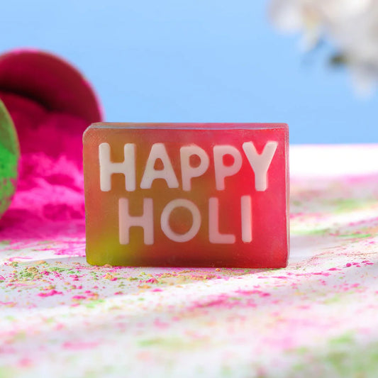 Holi Soaps – Set of Two - Colourful Handmade Festive Soap Duo 100g by Sage & Herbs