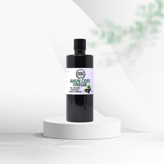 Jamun Cider Vinegar – Raw, Unfiltered Wellness Vinegar 500ml by Sage & Herbs