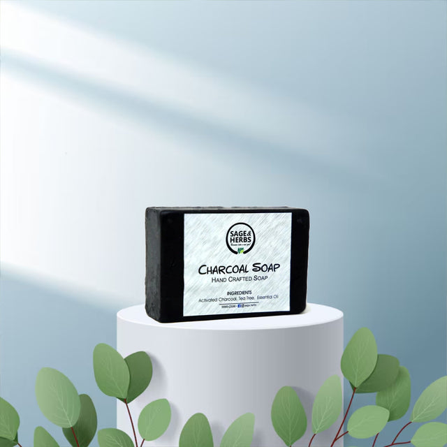 Activated Charcoal, Aloe Vera & Neem Soap by Sage & Herbs