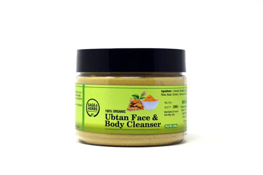 Organic Ubtan Face & Body Cleanser - Natural Ayurvedic Cleanser & Glow Booster 150g