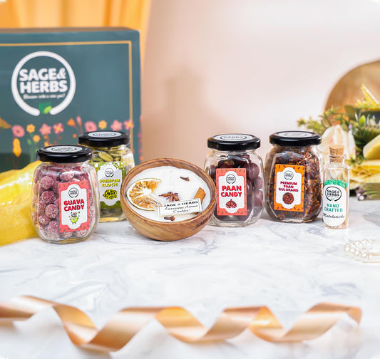 Candy Glow Delight Gift Hamper – Premium Snack & Aroma Hamper Box