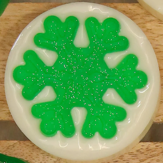 Christmas Snow Flake Soap – Gentle, Fruity & Festive Snowflake Bath Bar by Sage & Herbs