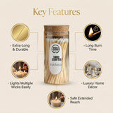 Premium Long 65 Borosilicate Matchsticks Jar