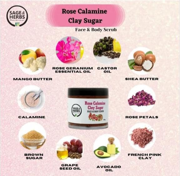 Exfoliating Calamine Clay Face Mask — Gently Exfoliates & Moisturizes Skin