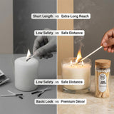 Premium Long 65 Borosilicate Matchsticks Jar