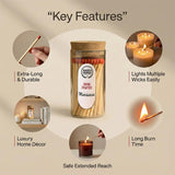 Premium Long 65 Borosilicate Matchsticks Jar