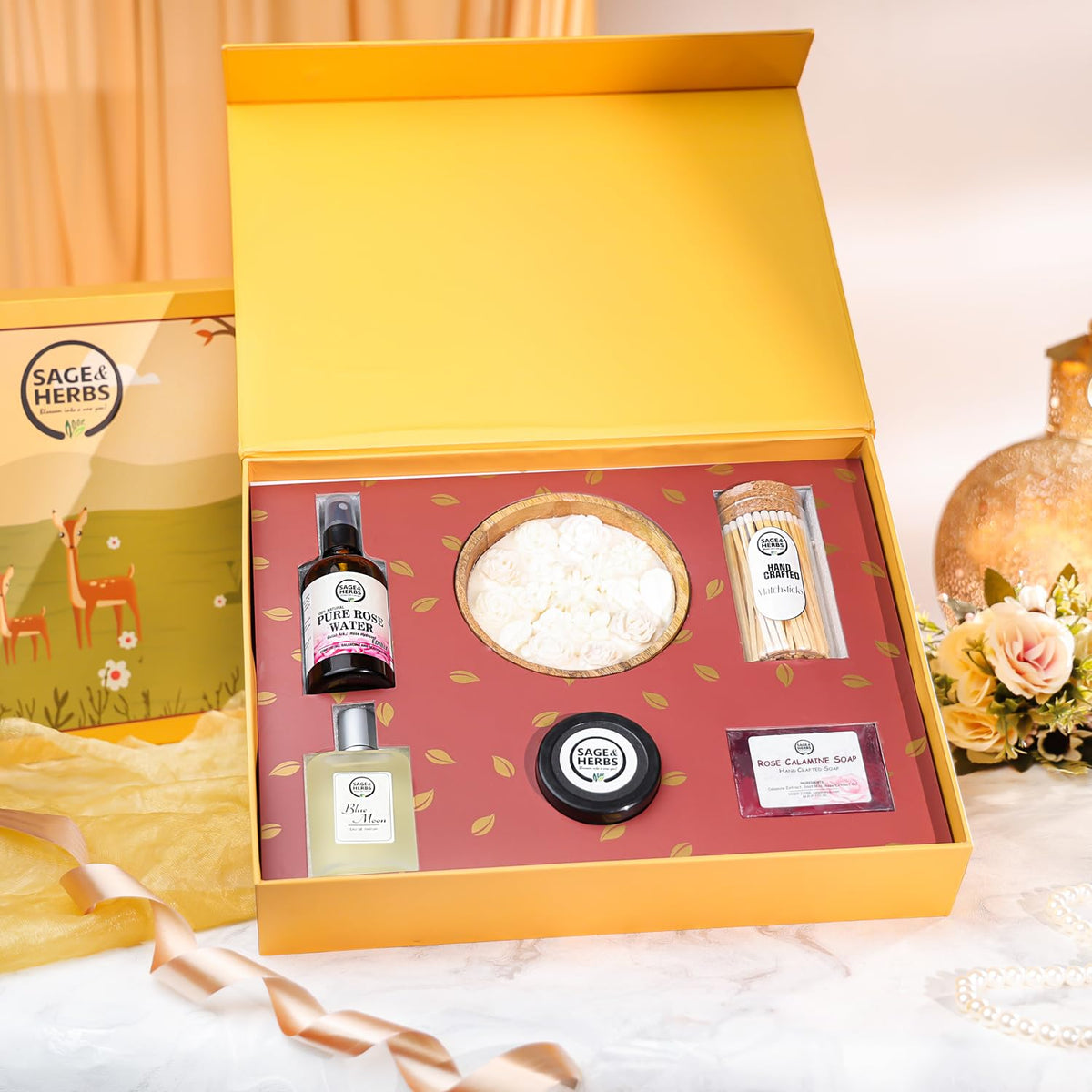 Floral & Butter Essentials Luxury Eco-Friendly Gift Hamper by Sage & Herbs