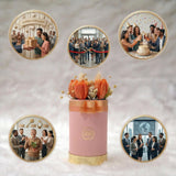 Peach Bloom Heirloom – Handcrafted Floral Jar Candle