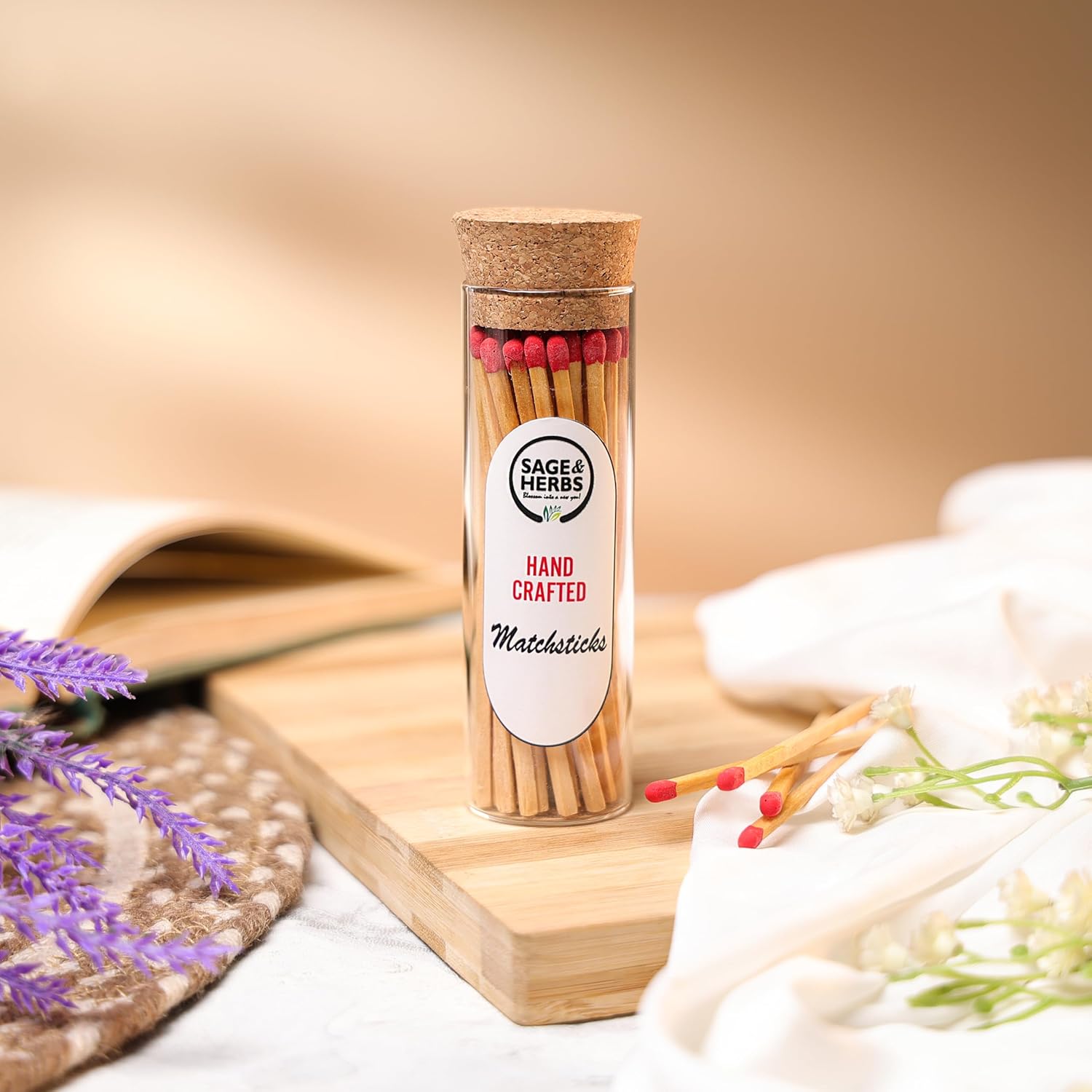 Premium Long 35 Borosilicate Matchsticks Jar