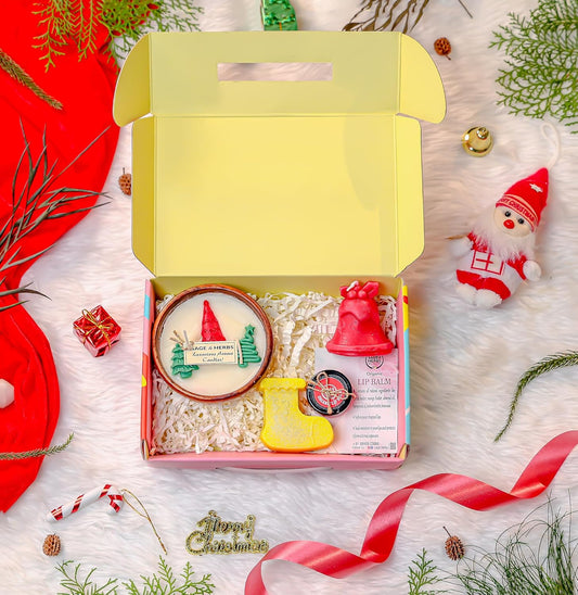 Jolly Comfort Collection - Festive Candles & Skincare Gift Set by Sage & Herbs