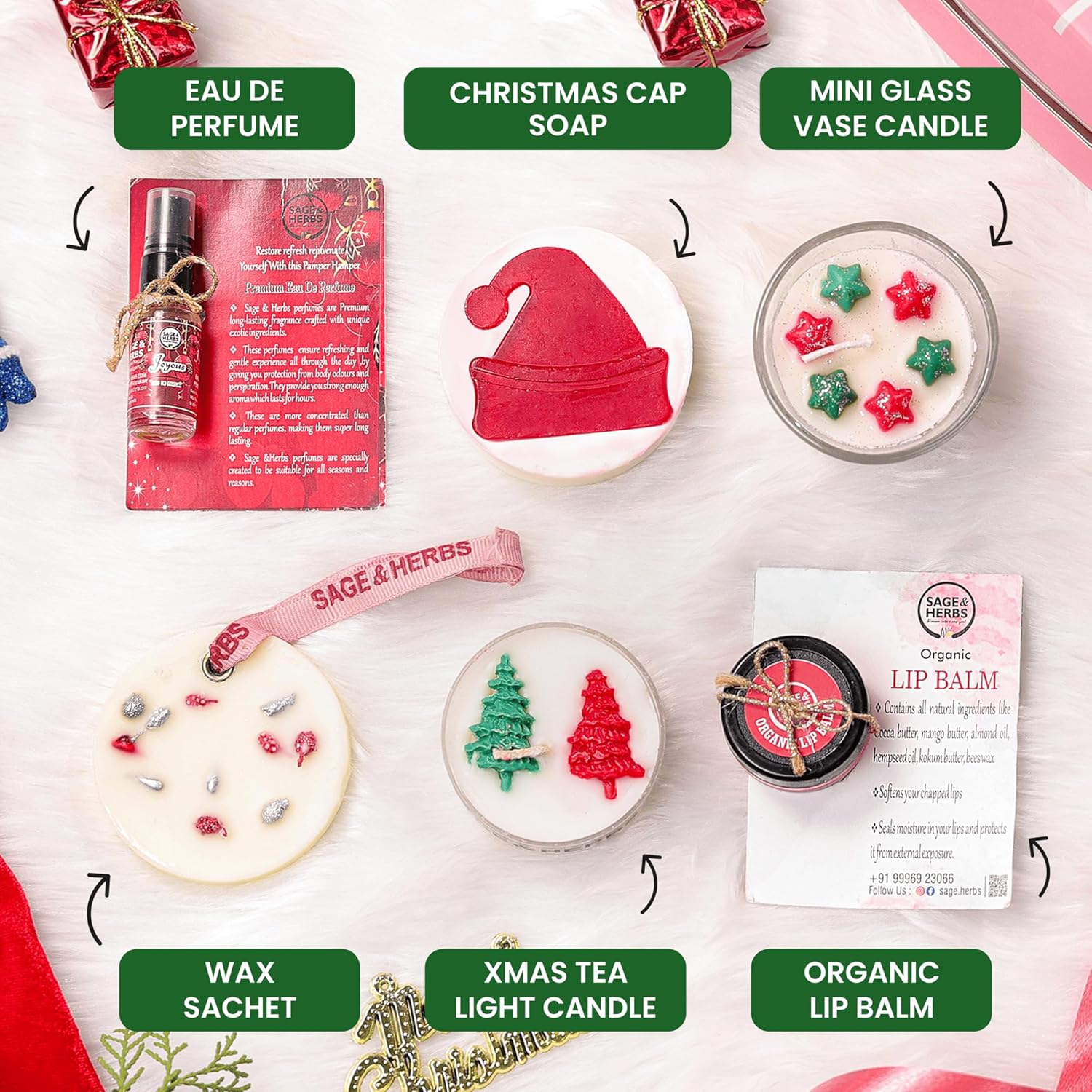 Christmas Scented Festival - Festive Soy Wax Candles & Holiday Aromas Gift Set