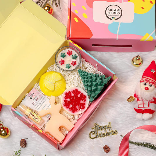 Merry and Bright Set - Festive Candles, Soaps & Lip Balm Gift Box – view 2