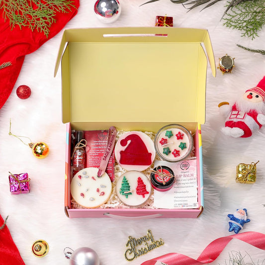 Christmas Scented Festival - Festive Soy Wax Candles & Holiday Aromas Gift Set by Sage & Herbs
